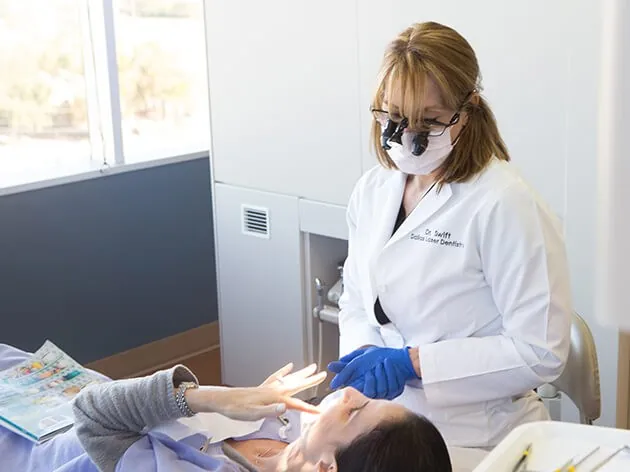 Dr. Swift with her patient