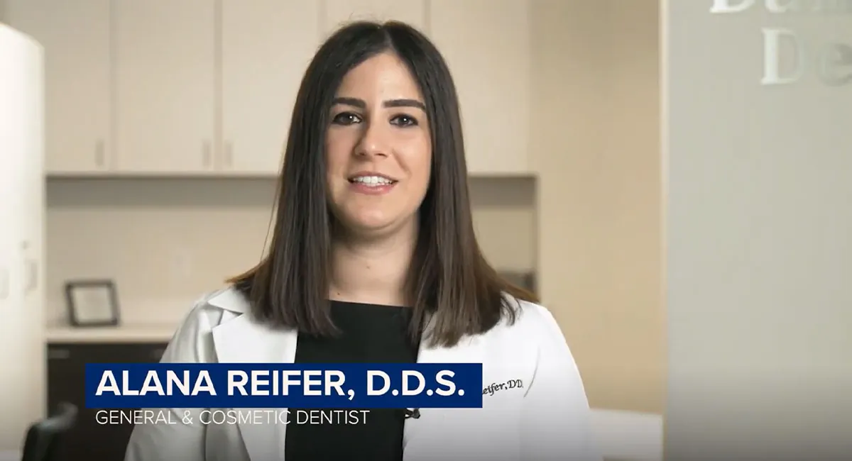 Dr. Alana explaining about cavitiesthe