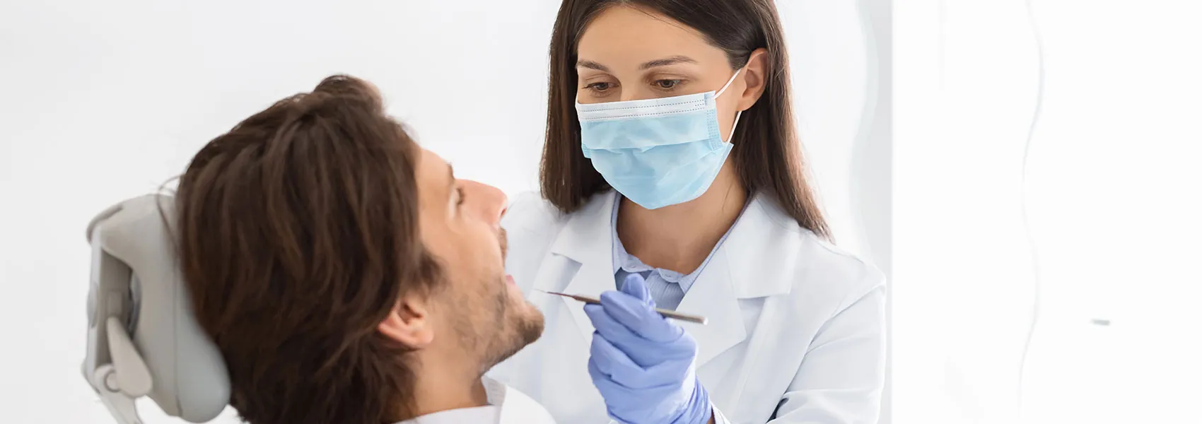 Dentist and patient