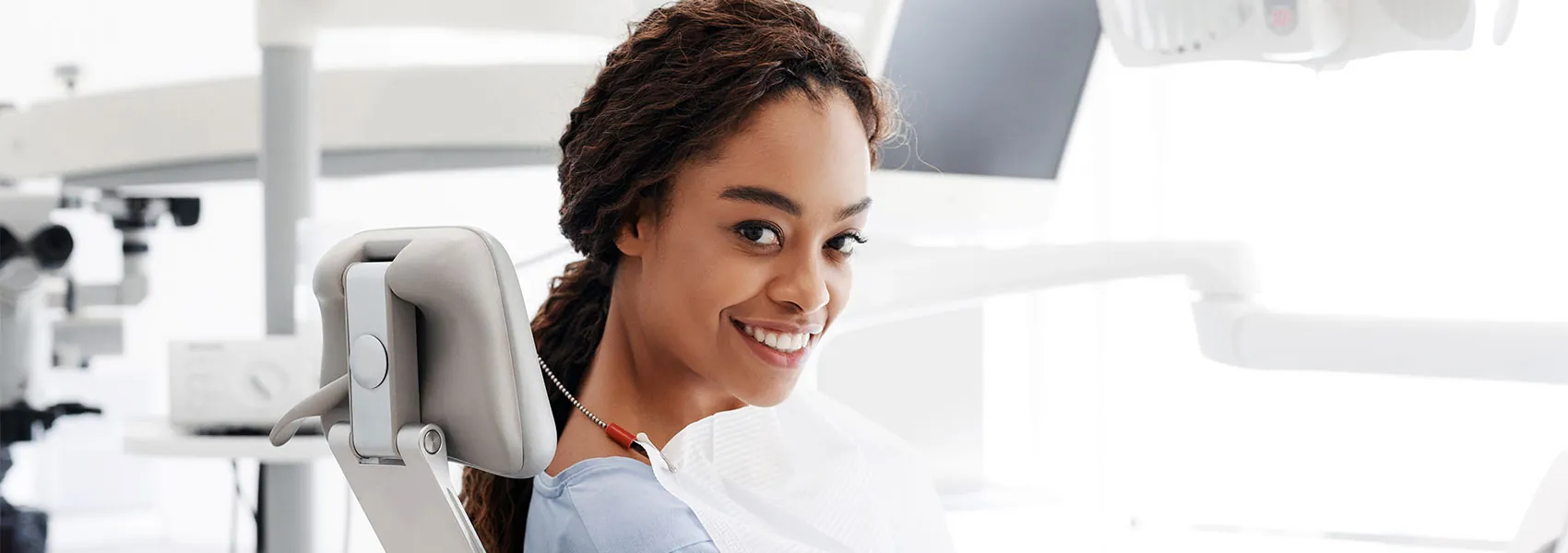 Dental patient smiling