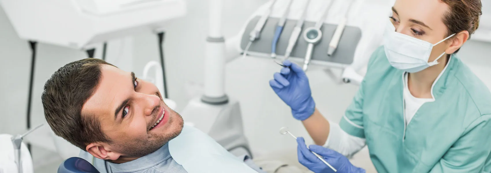 Dental patient smiling