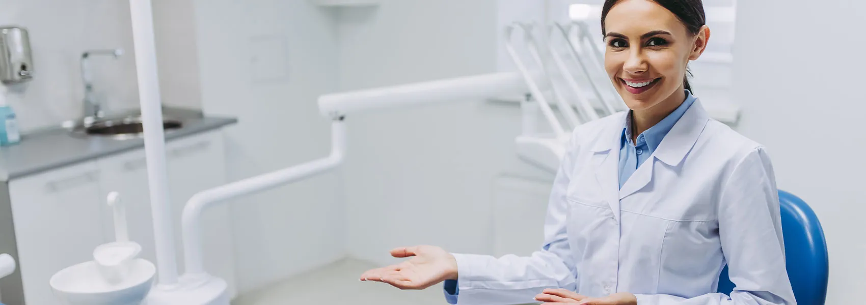 Happy dentist
