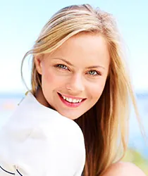 Beautiful lady smiling
