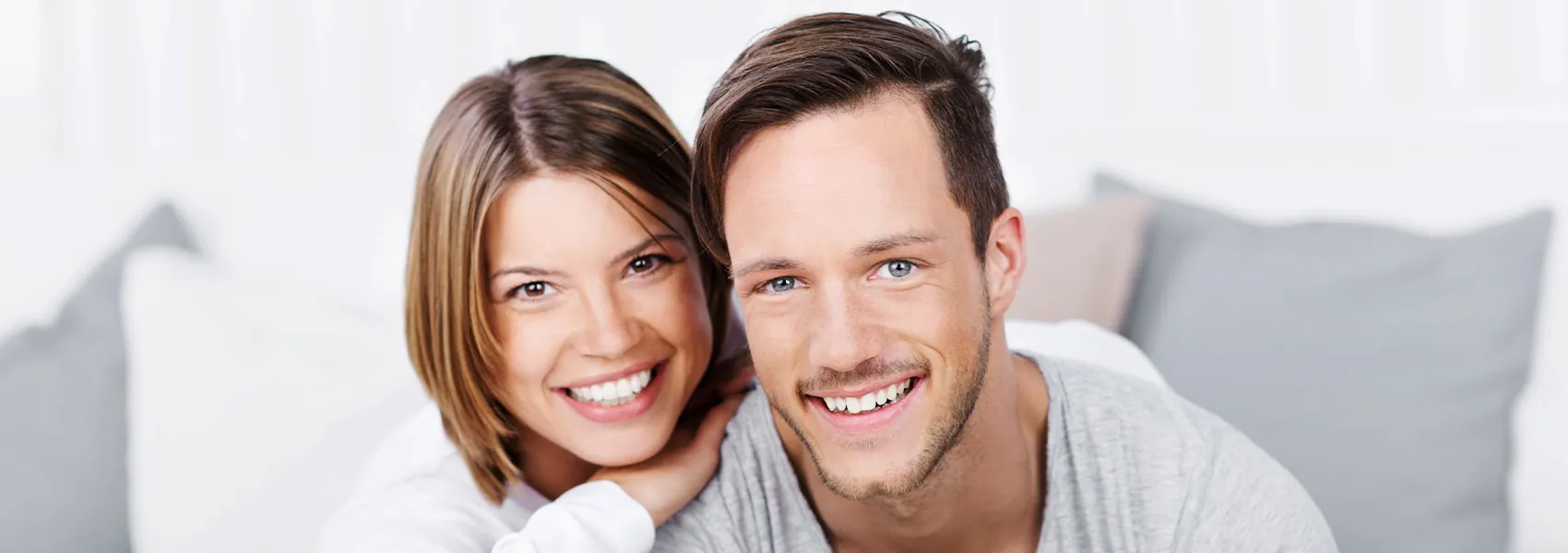 Beautiful couple smiling