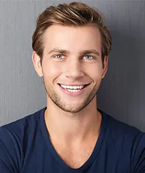 Young boy smiling