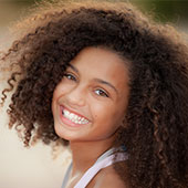 Beautiful girl smiling