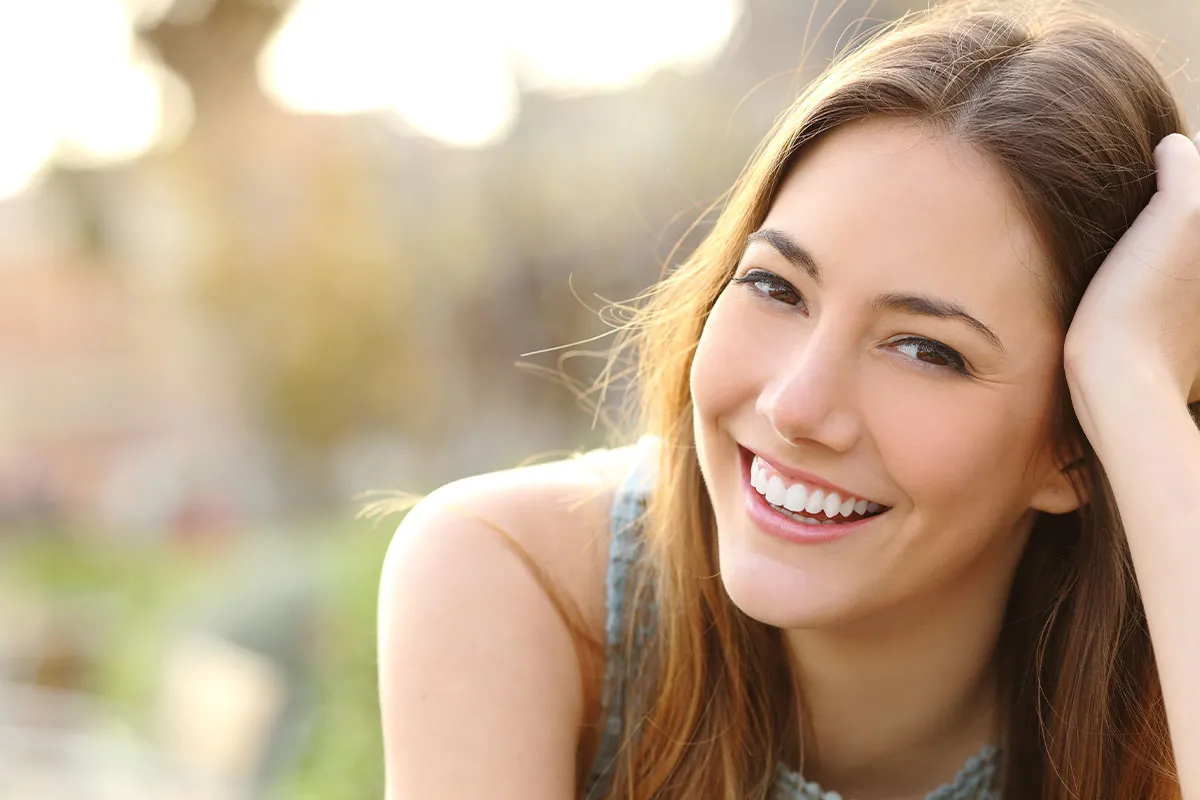 Beautiful woman smiling
