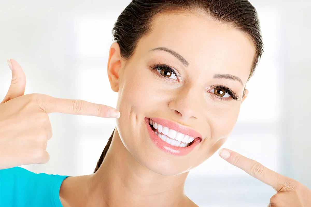 Beautiful woman smiling