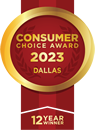 Logo of Consumer Choice Award 2023 Dallas